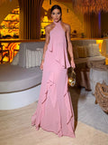 SUBLIME SET - Long Asymmetrical in Fluid Tulle Layers